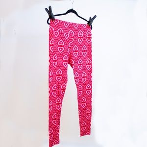 LuLaRoe Tall and Curvy Heart Print Leggings